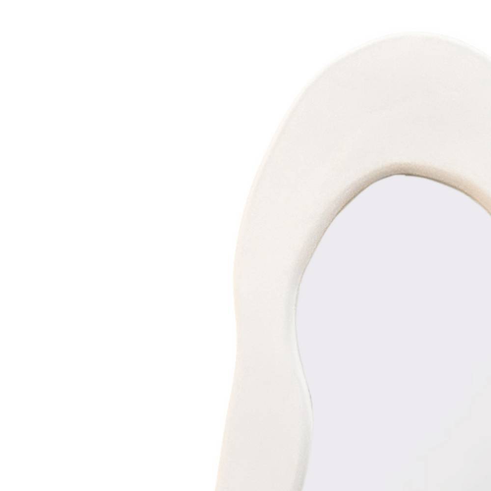 Skandi Designspiegel mit Struktur Kalkputz - Usilvea