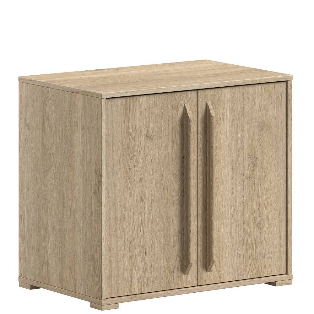 Holzoptik Kommode mit zwei Soft-Close-Türen für Wohnzimmer oder Flur als Stauraum – Choice