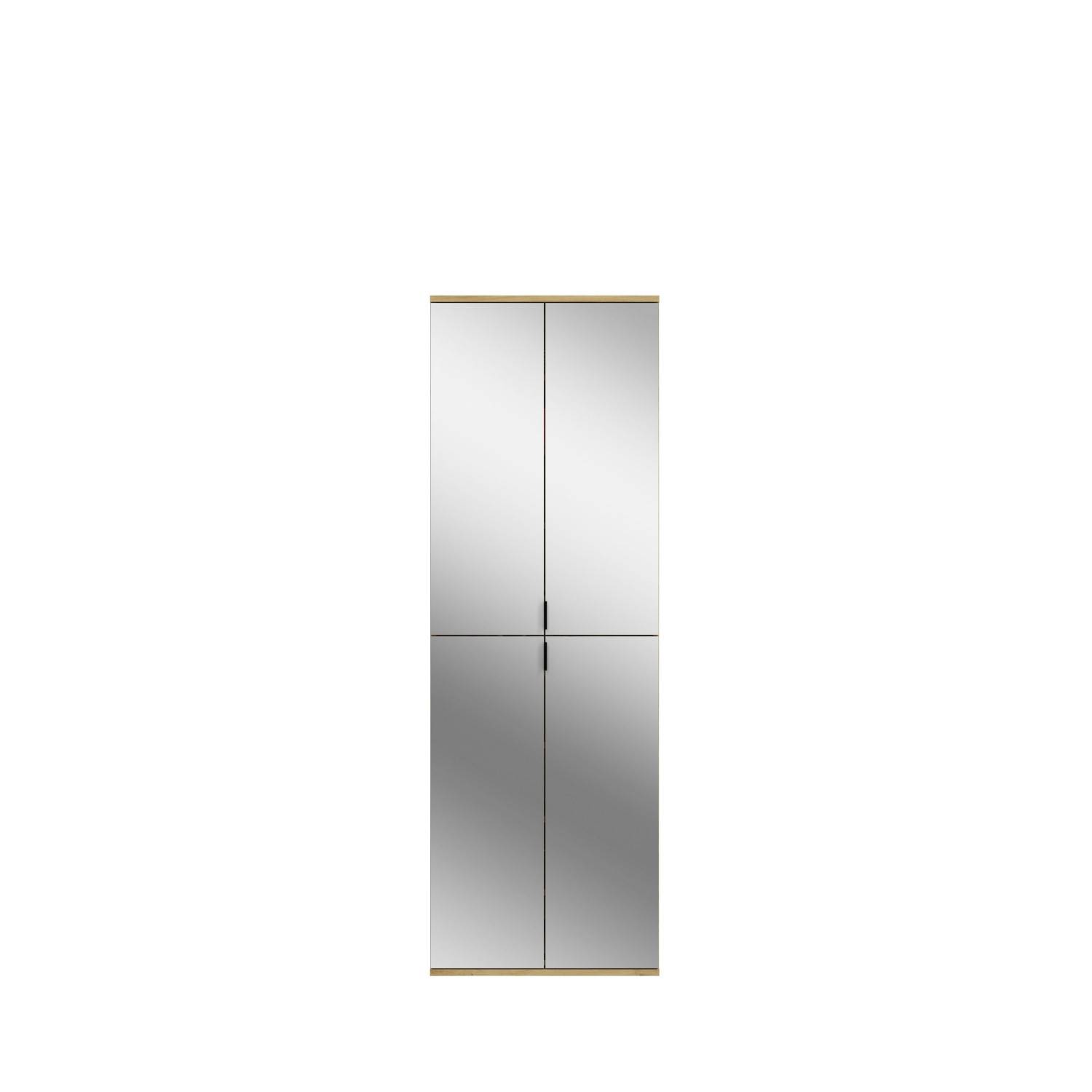 Hohes vierteiliges Garderoben Set mit Spiegeltüren und goldenem Rahmen für den Flur – Pretty