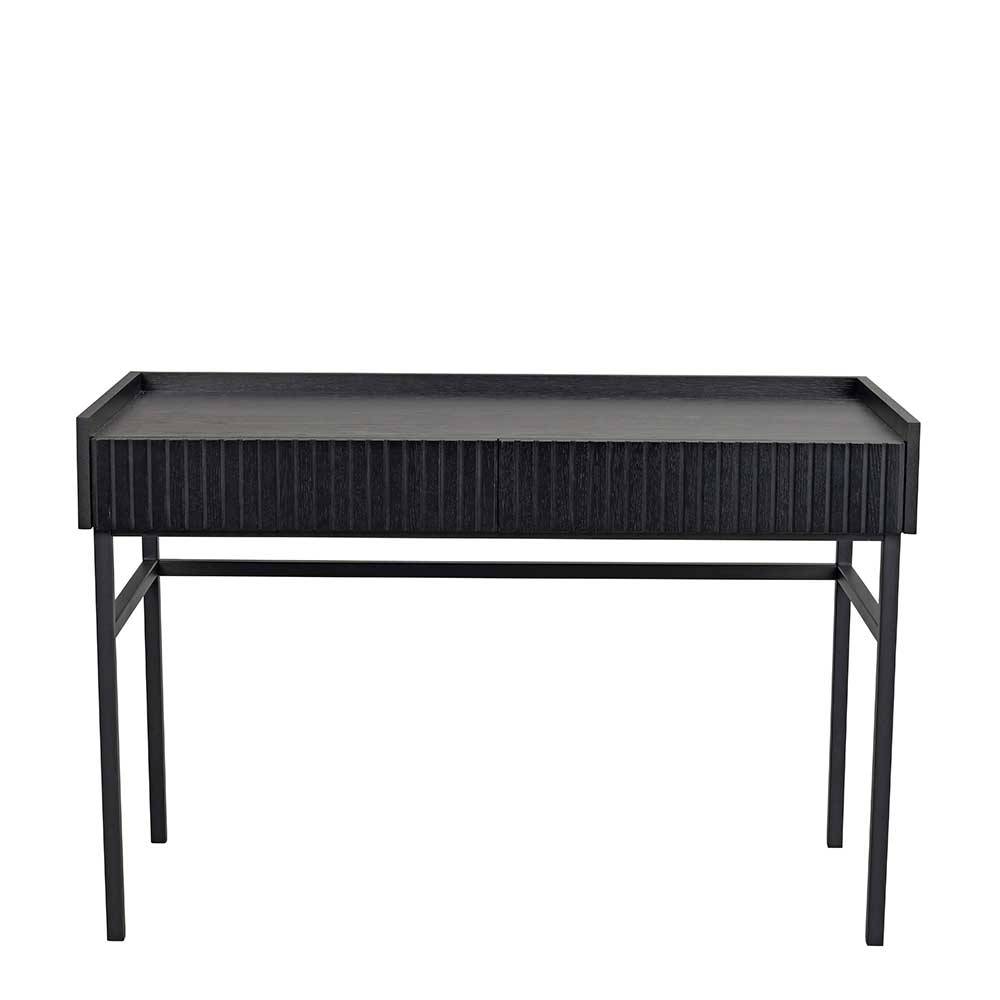 120x82x61 Eleganter Schreibtisch in Schwarz - Coronado