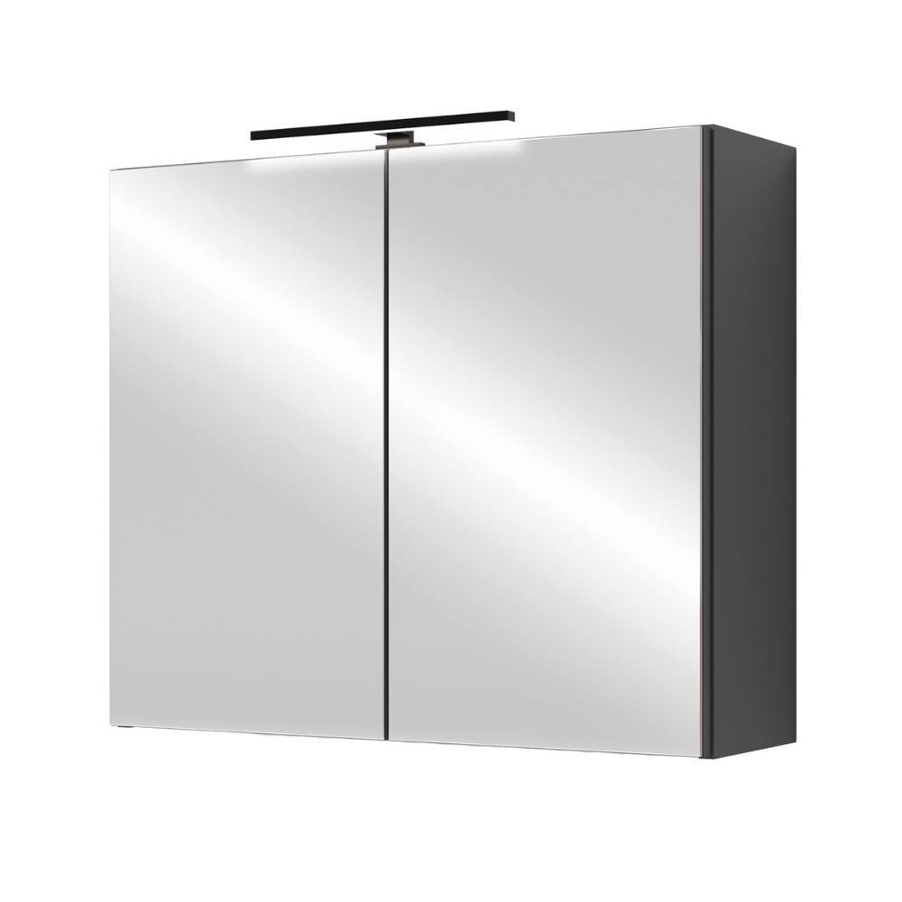 2-türiger Badezimmer-Spiegelschrank 70 cm breit - Asta