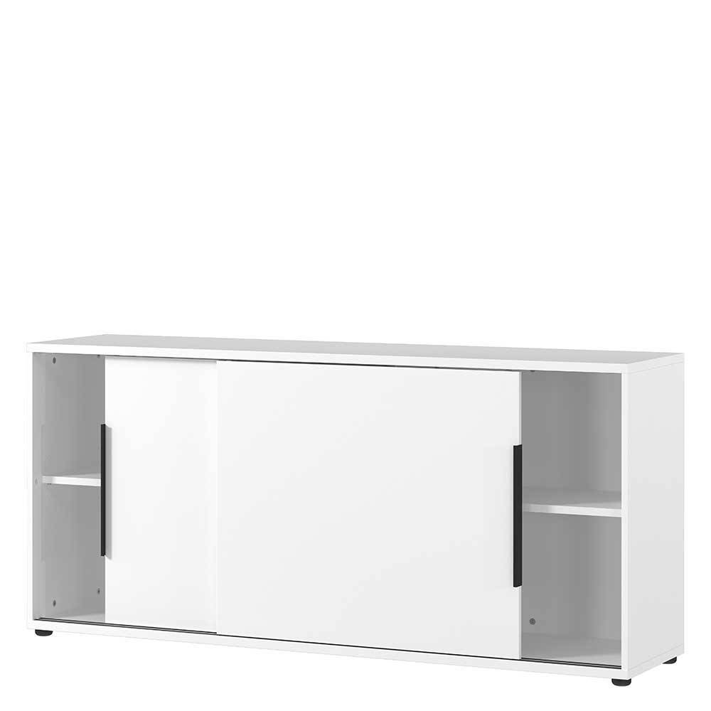 Office Tische & Schrank in Weiß - Sparkle (dreiteilig)