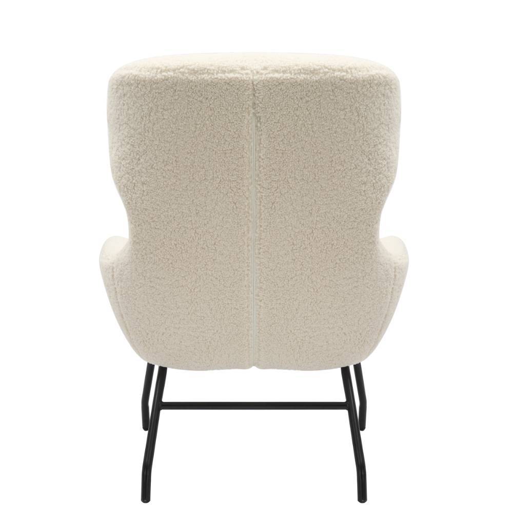 Skandi Sessel mit Hocker Set - Estoron (zweiteilig)