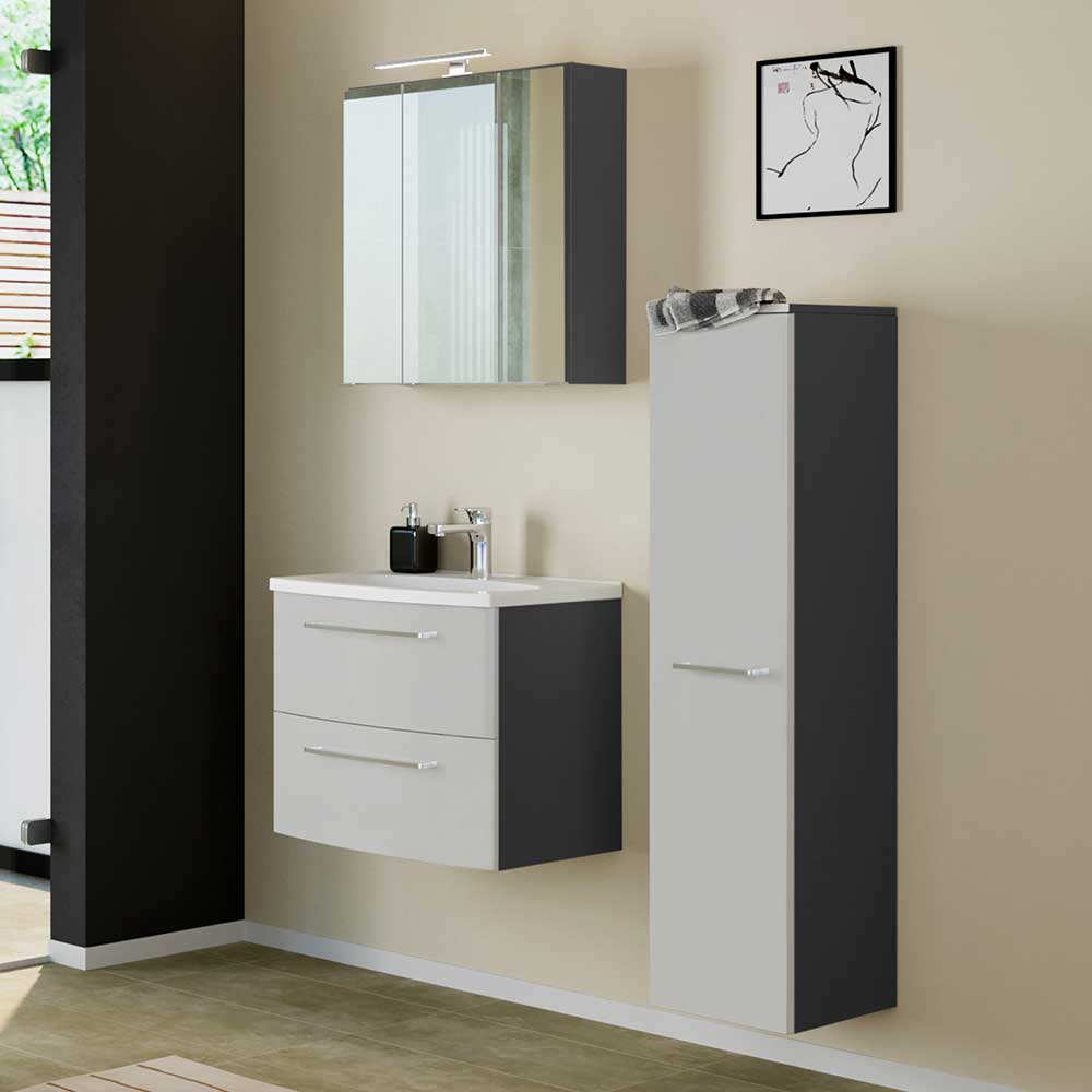 Möbel fürs Badezimmer modern - Frecos (dreiteilig)