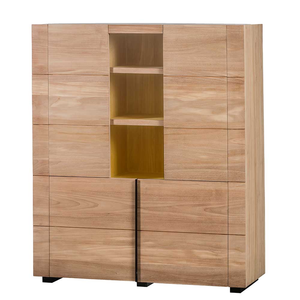 126x150x48 Wohnzimmer Schrank aus Teak - Nekella