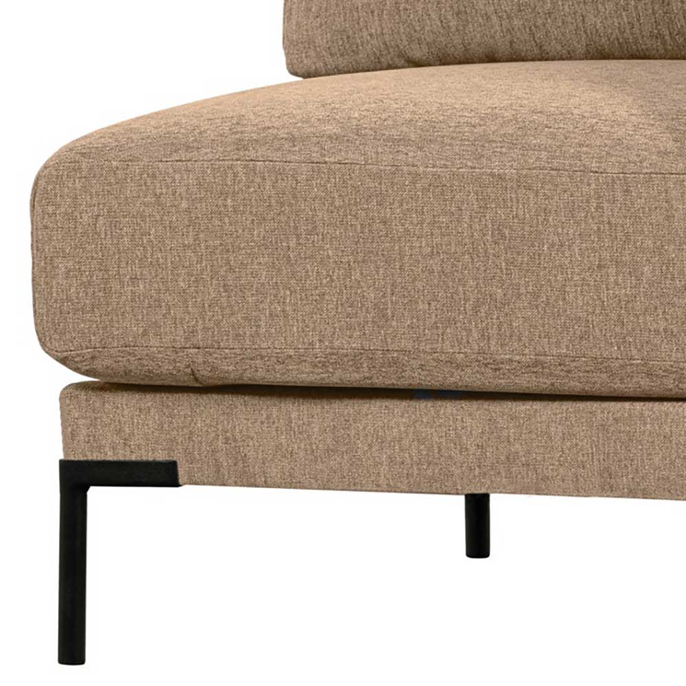 Chenille Eck-Sofamodul in Champagner - Icoleran