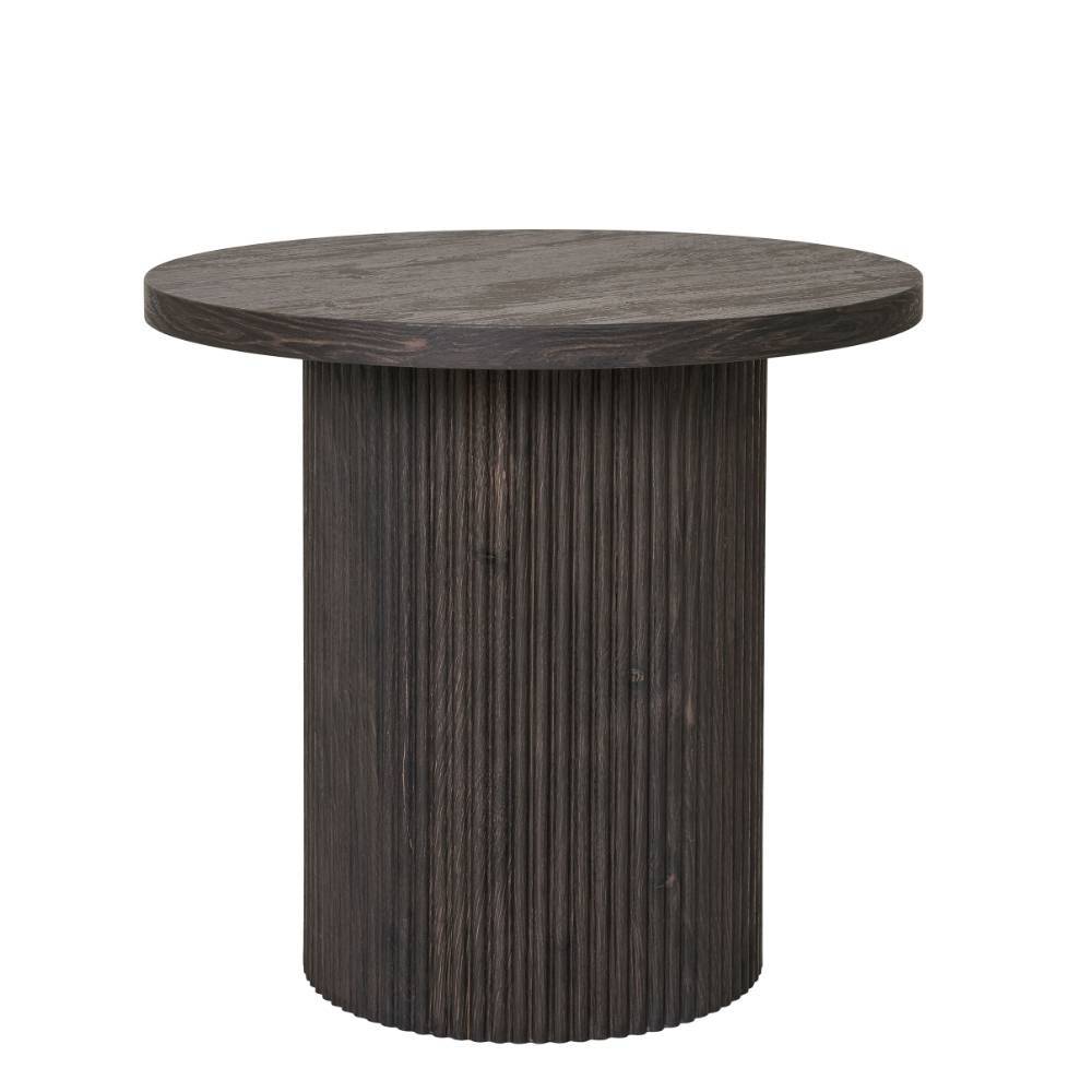 Beistelltisch in Dunkelbraun Holzoptik - Nirameso
