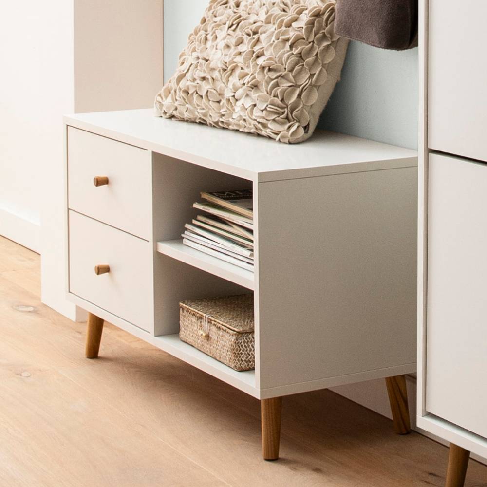 Scandi Chic Flurbank mit Stauraum - Anuta