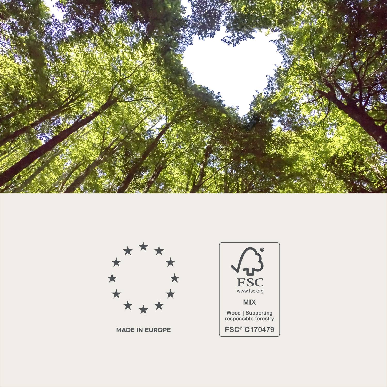 FSC-zertifiziertes Holz für nachhaltige Möbel, gefertigt in Europa – Tocella