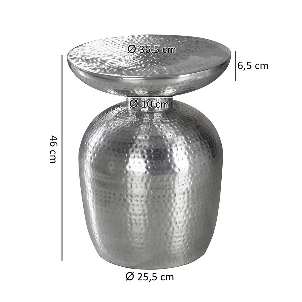 Stylischer Metalltisch mit Vasen Design - Myranga