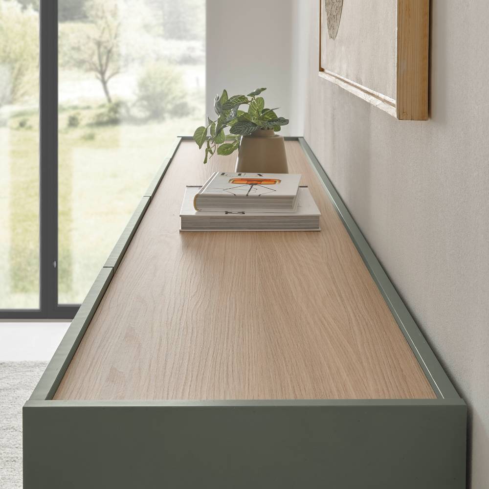 TV-Lowboard in Graugrün - Socotta