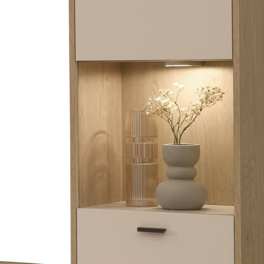 Wohnwandkombination in Beige - Dasanti (dreiteilig)