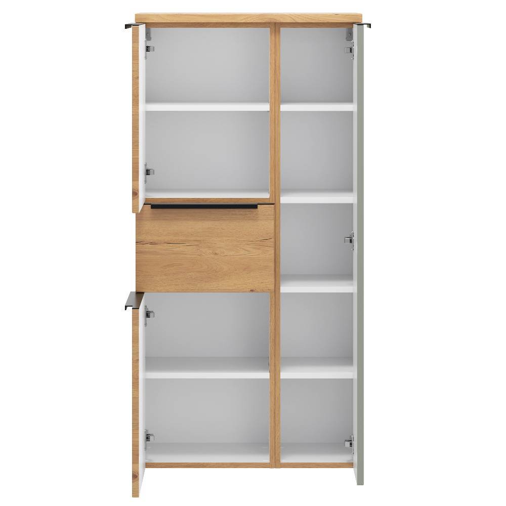 Badezimmer Midischrank in Graugrün - Bibiana
