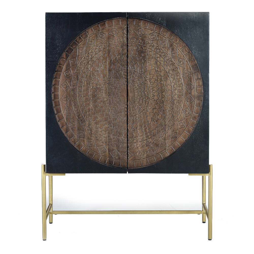 Highboard in Dunkelbraun und Braun - Madiera