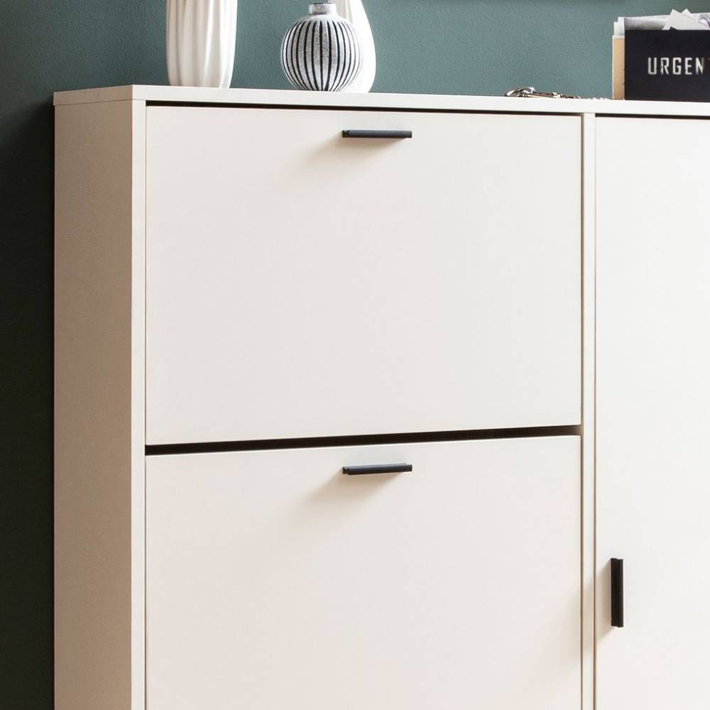 Flur Highboard mit drei Schuhklappen - Elvira