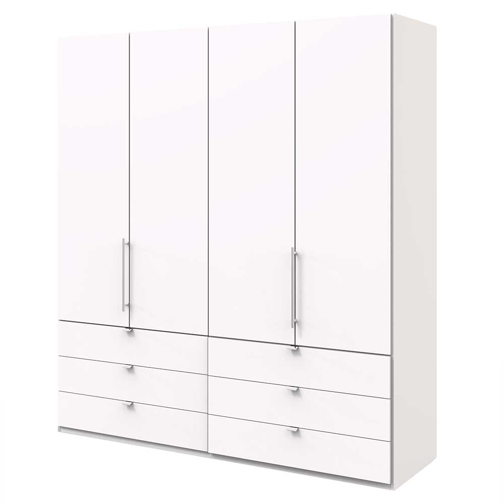 Weißer Schlafzimmerschrank mit Falttüren - Donpiave