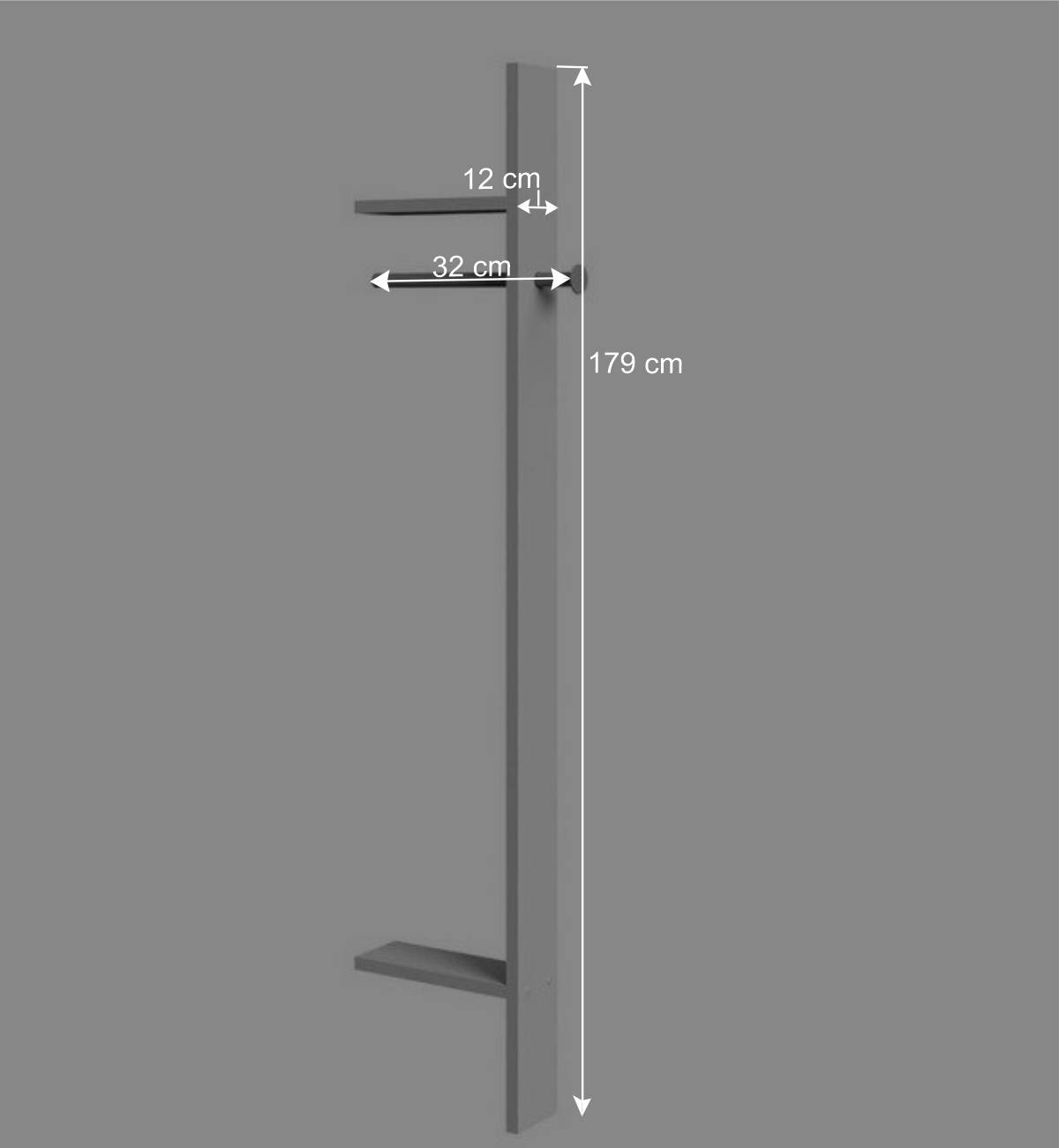 Hängende Garderobe in minimalistischem Design - Tamba