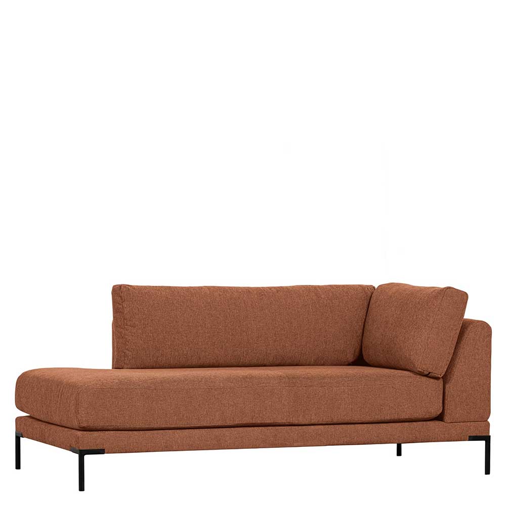Modulsofa Recamiere in Rost Braun - Brixx