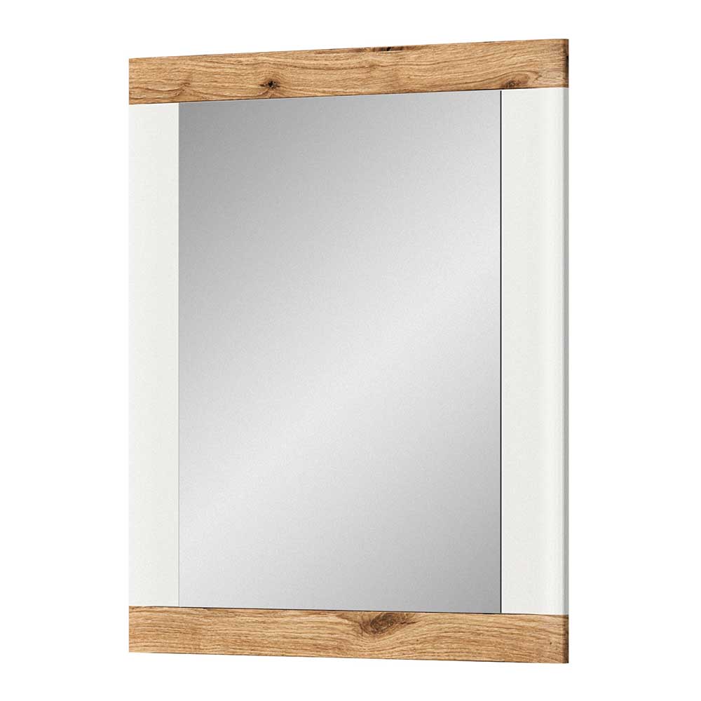 Moderner Spiegel in Weiß & Wildeiche - Hihat