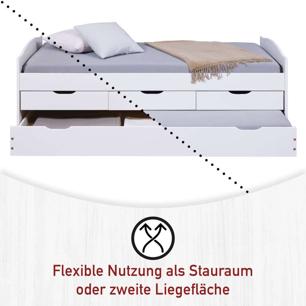 Bett Nanini in Weiß