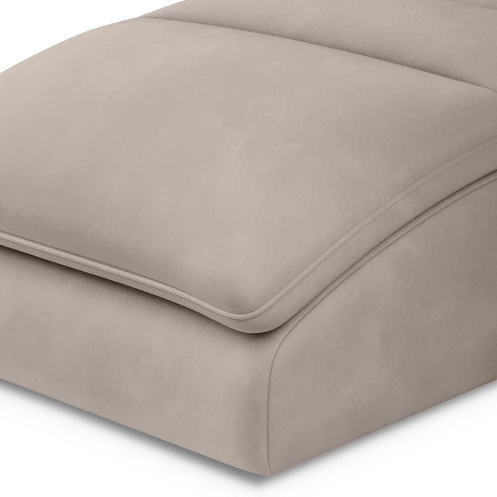 Wohnzimmer Stoffliege in Beige - Domiano