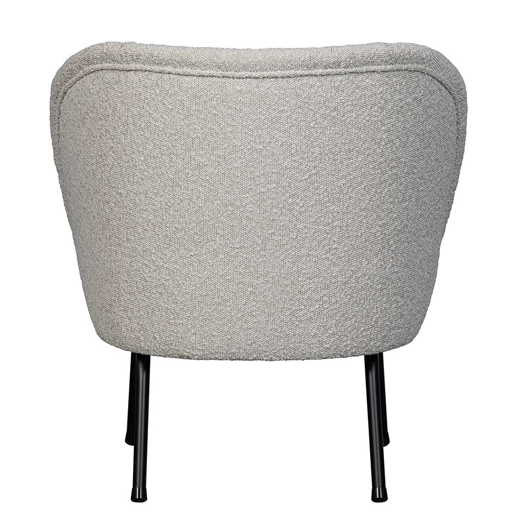 Boucle Sessel in Beigegrau - Jason