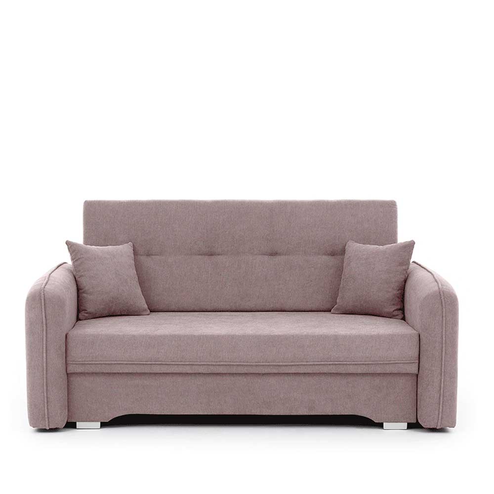 Velours Federkernsofa in Altrosa - Ufficio