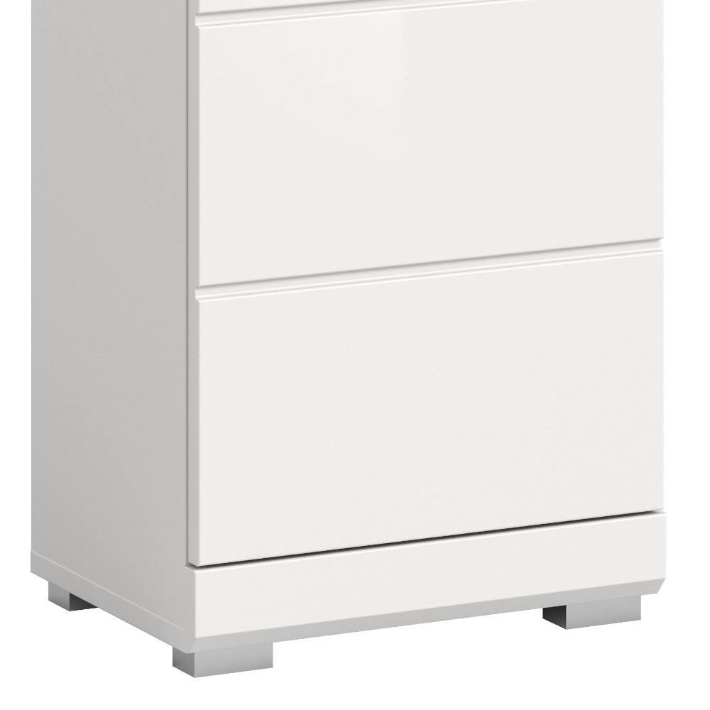 Badschrank Set in Weiß - Henriette (dreiteilig)