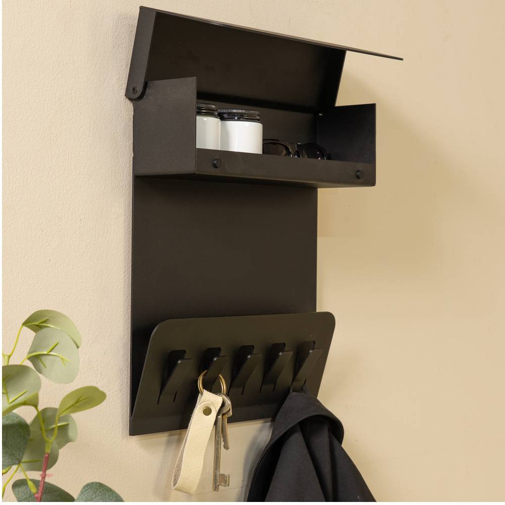 Flurregal mit Haken und Briefablage - Gravanti