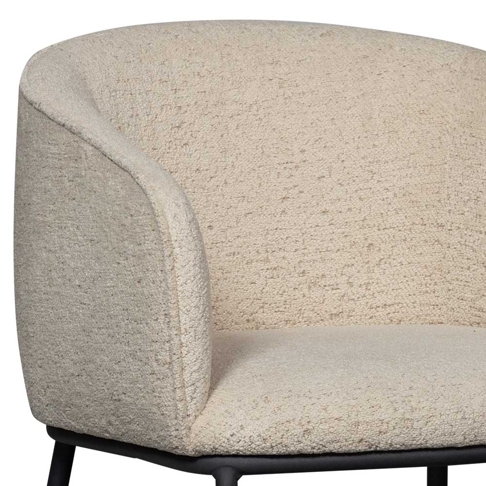 Esstisch Sessel in Beigegrau Boucle - Ayfina