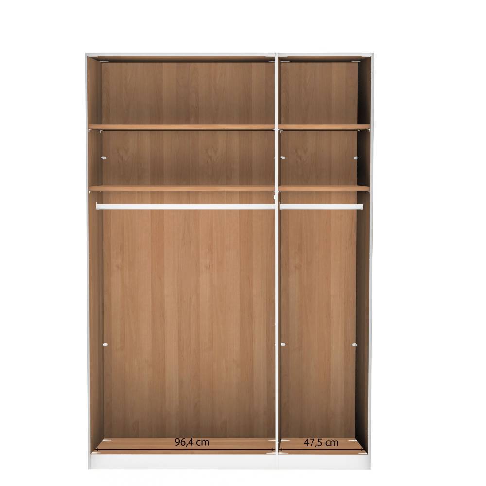 3-türiger Schlafzimmerschrank in Erle - Dilacco