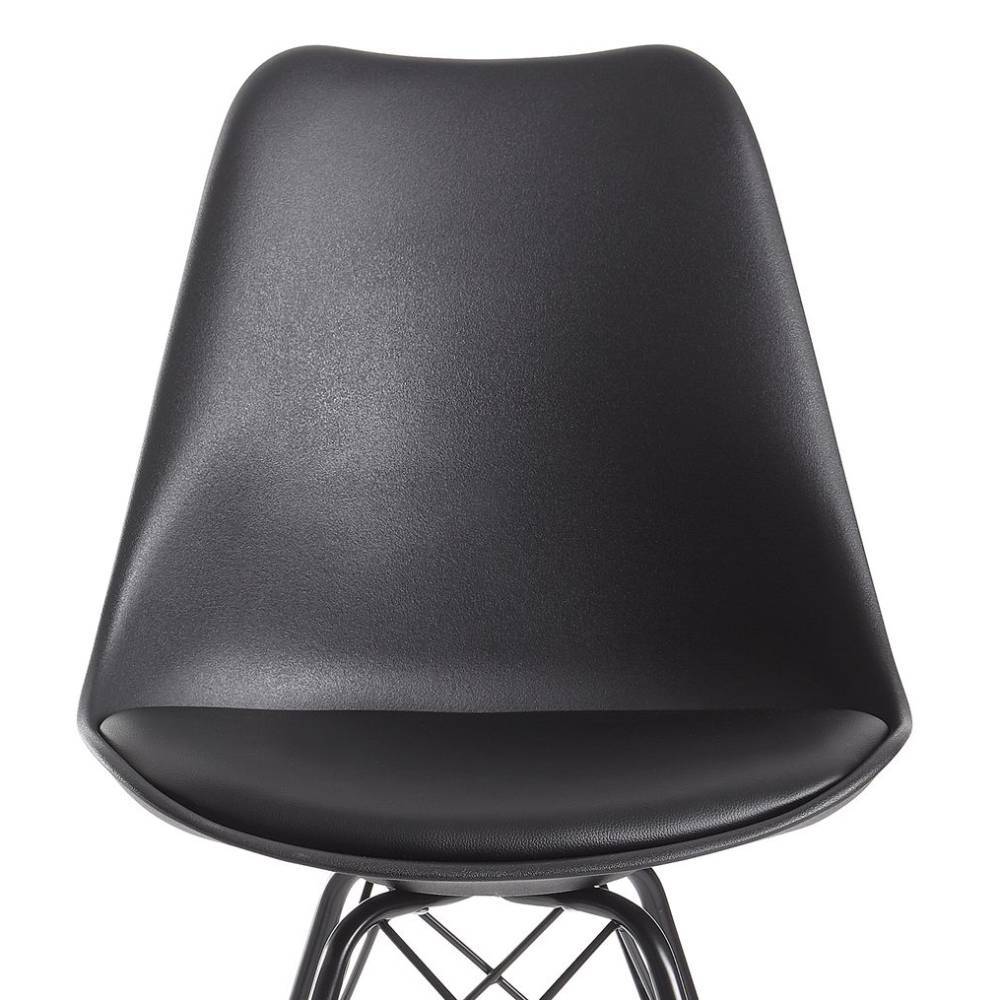 Esszimmer Schalenstuhl in Schwarz - Merle (2er Set)
