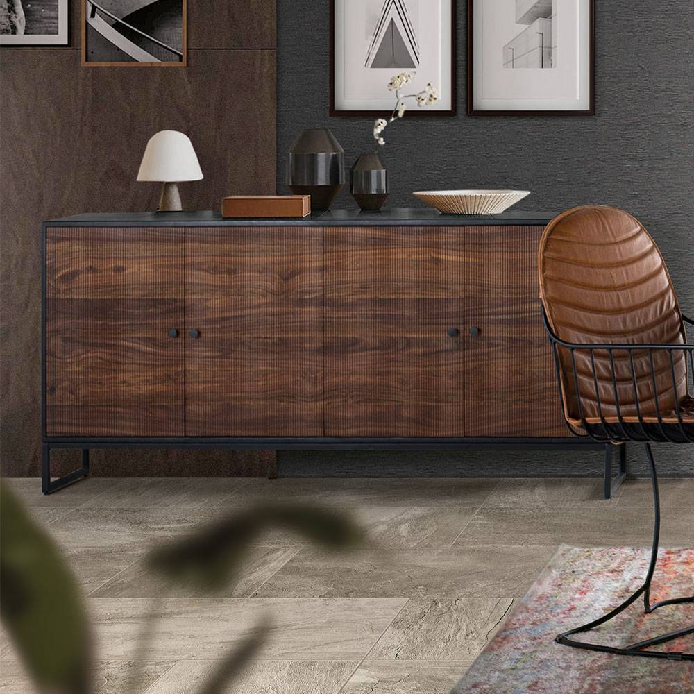 Design-Sideboard aus Mangoholz und Palisander - Ondarroa