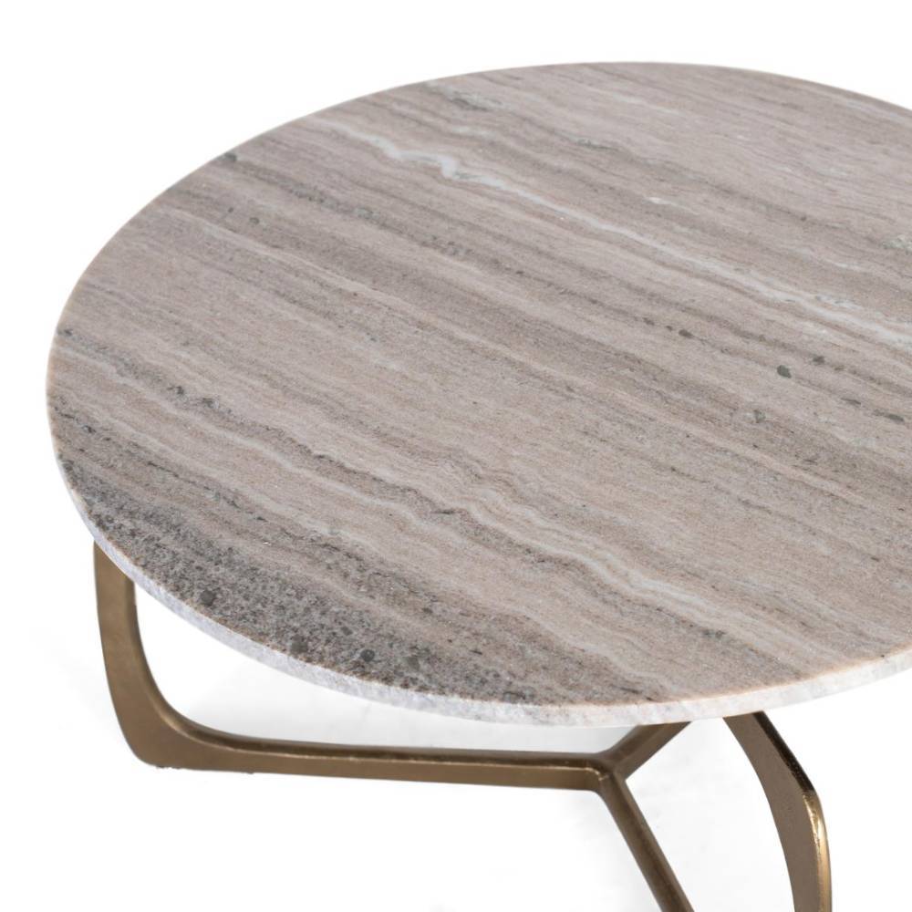 Wohnzimmer Marmortisch mit Designgestell - Mouse