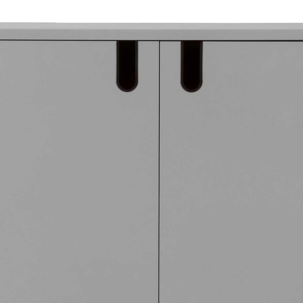 2-türiger Schrank in Grau 89cm hoch Moore & 76cm breit