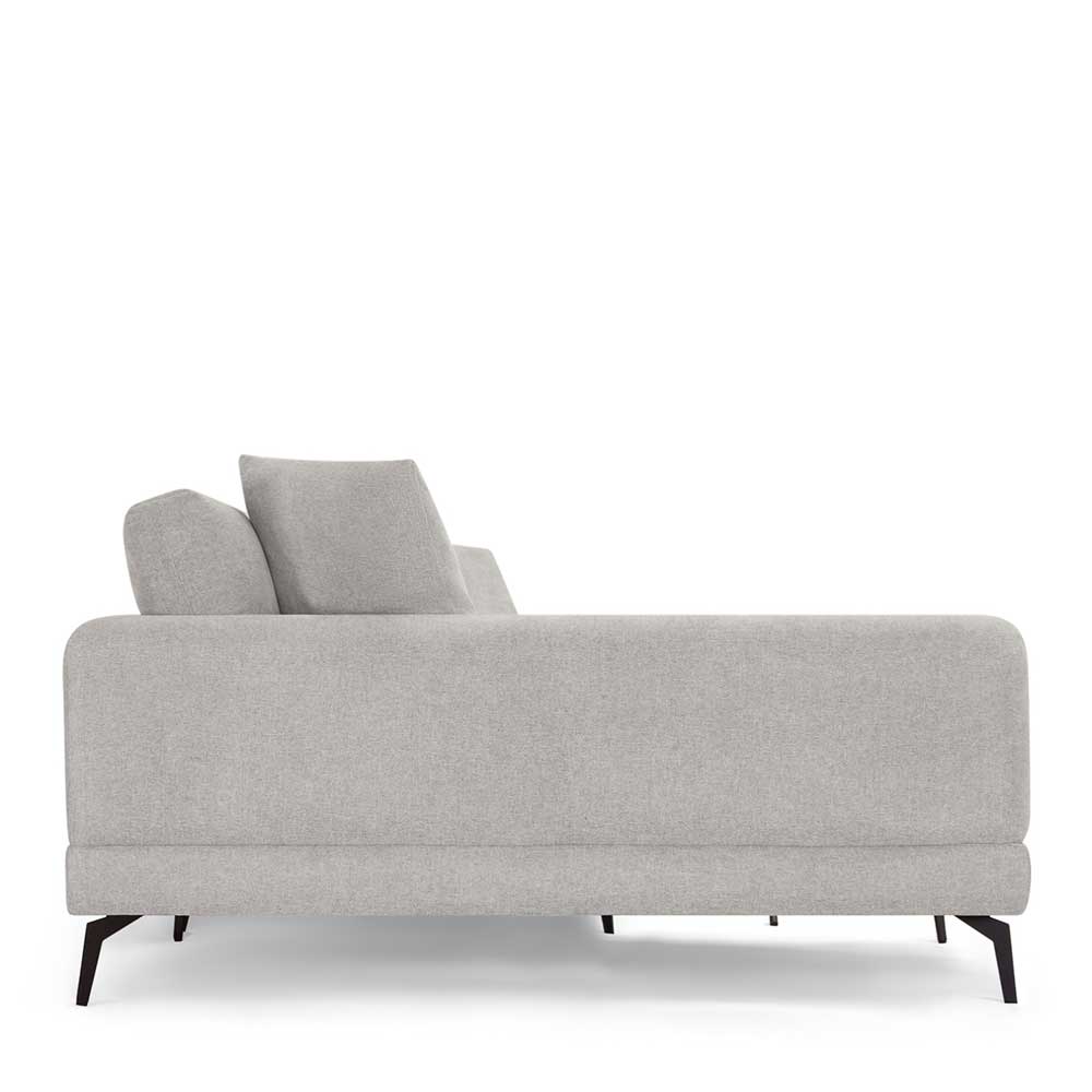 L-Design Dreisitzer Sofa in Hellgrau - Gozoa
