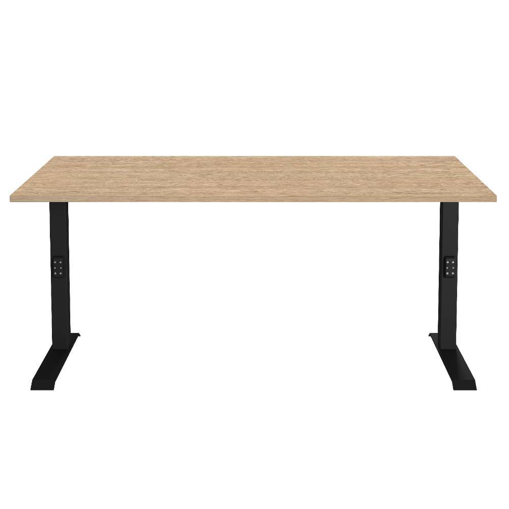 Höhenverstellbarer Officetisch in Eiche Optik - Mirzamo