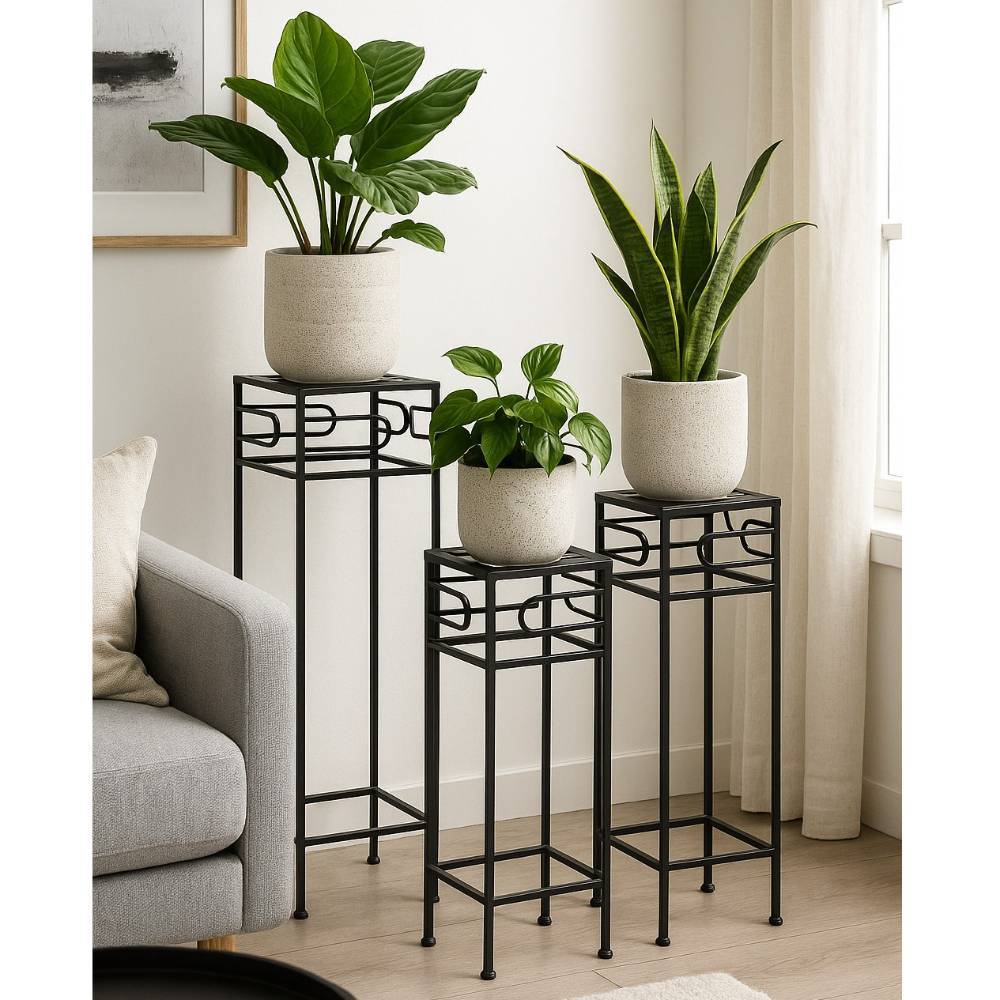 Vintage Design Blumensäulen Trio - Cresp (dreiteilig)