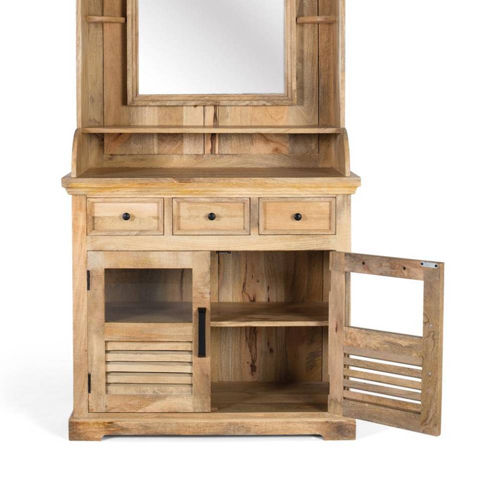 Landhaus Barschrank mit Spiegel - Ajama