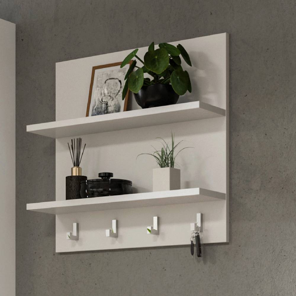 Flureinrichtung Möbelset in Weiß - Ejulia (dreiteilig)