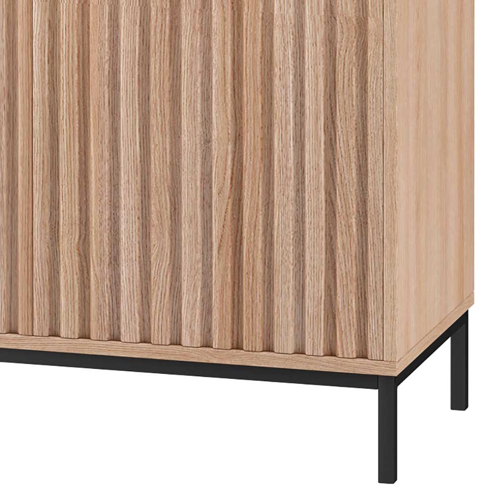 2-türiges Highboard in Eiche Holzoptik - Lunira