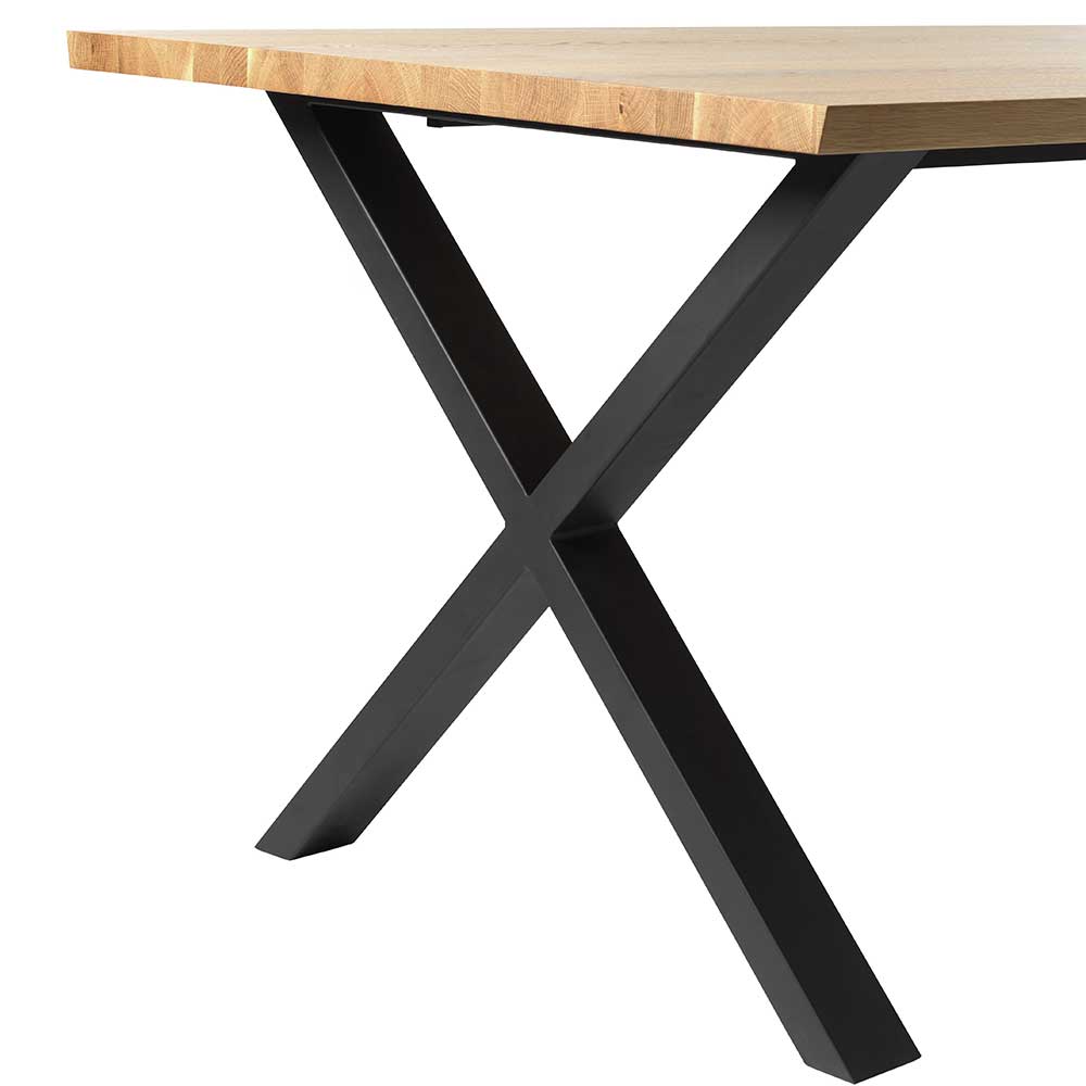 Esszimmer Tisch mit X-Füßen in drei Größen - Vantralo