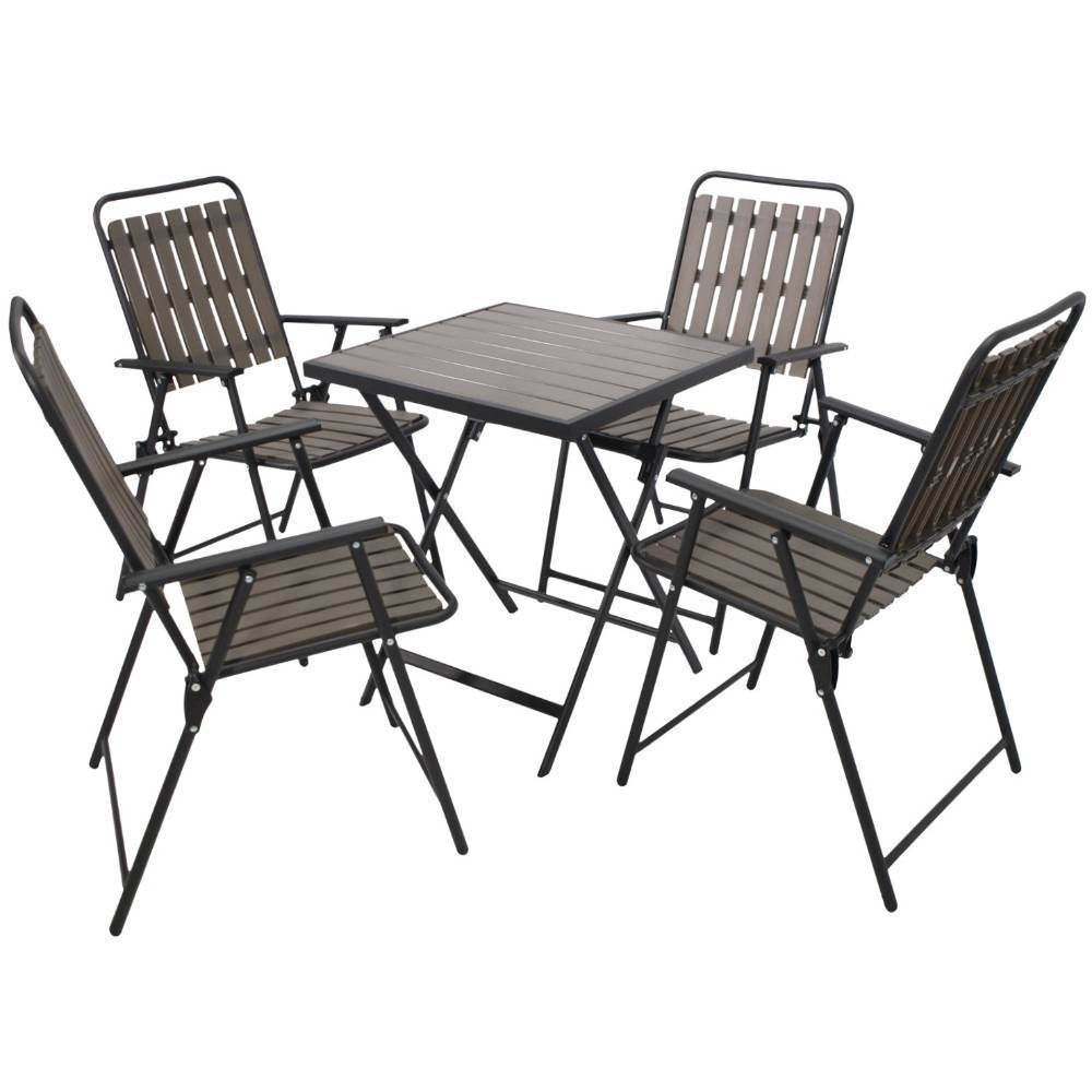 Klappbare Gartenmöbel im Set - Baconao (fünfteilig)