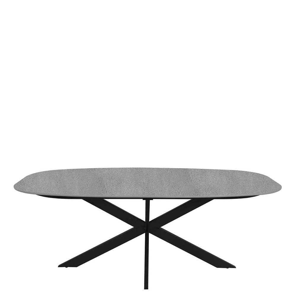 Esszimmer Tisch mit HPL in grauer Steinoptik - Fortlanda