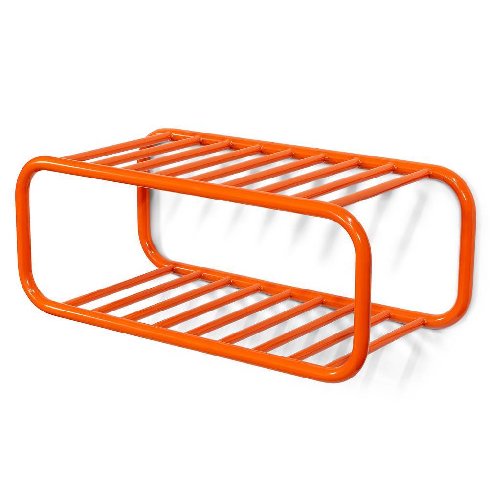 Stahl-Schuhregal in Orange - Lezifa