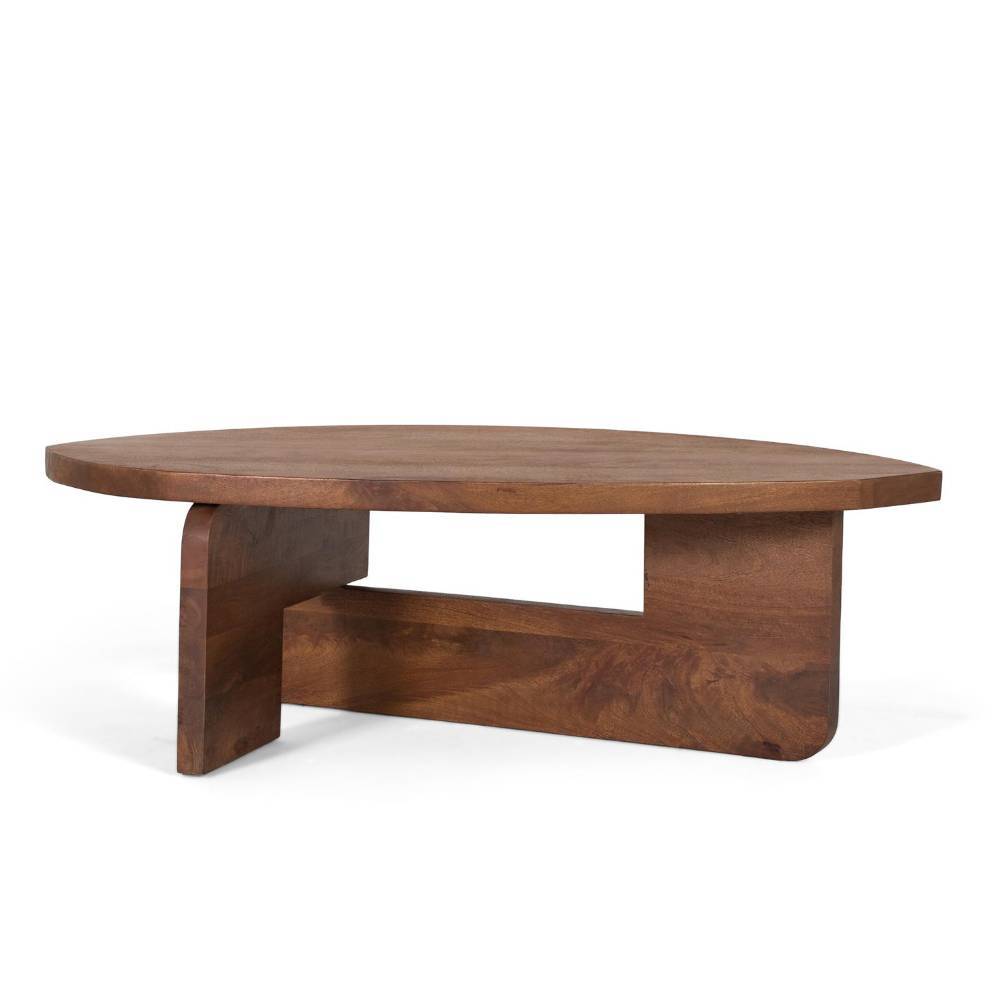 Design Wohnzimmertisch aus Mangobaum Massivholz - Oaki