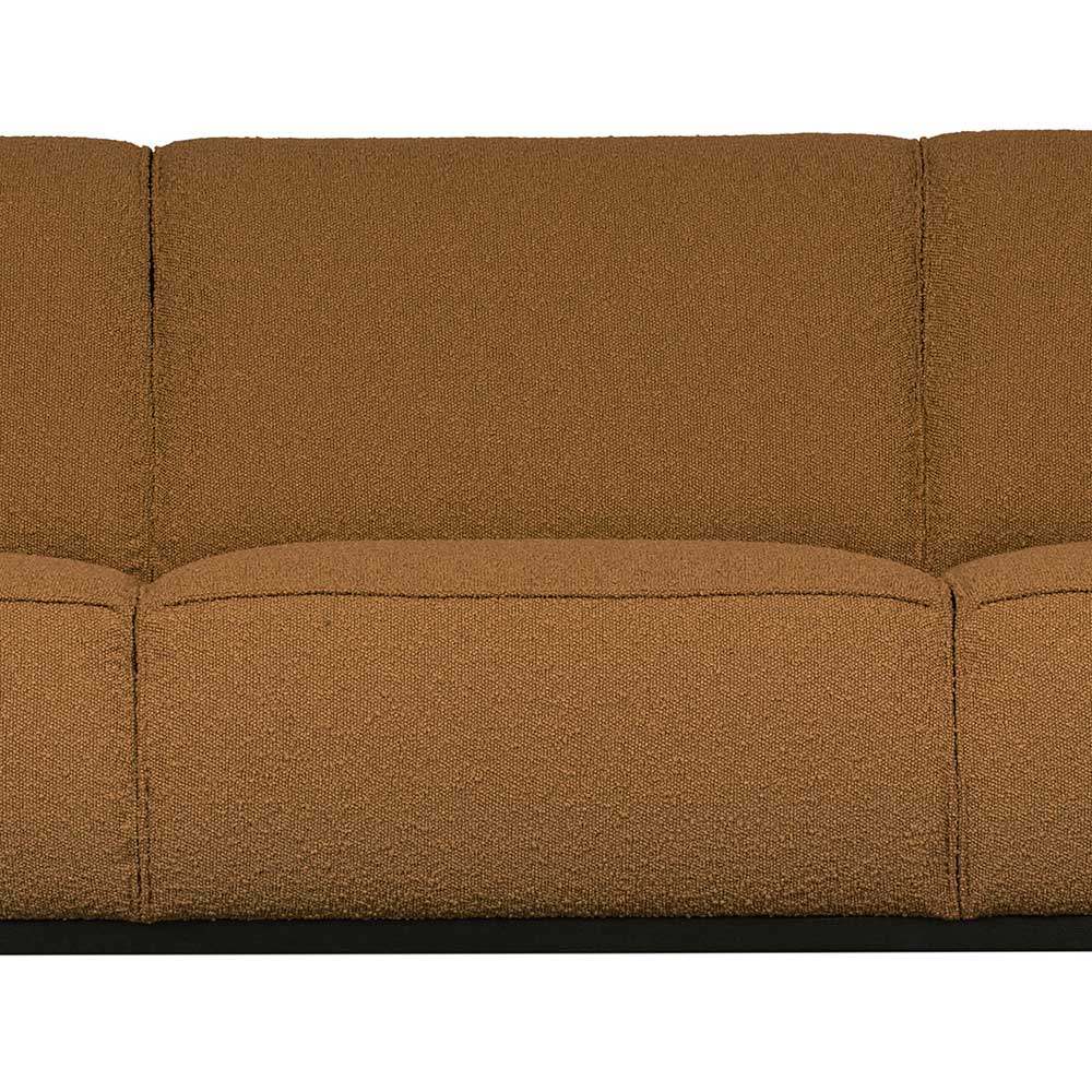 Moderne 3er Couch in Bernstein Buklee - Bahos