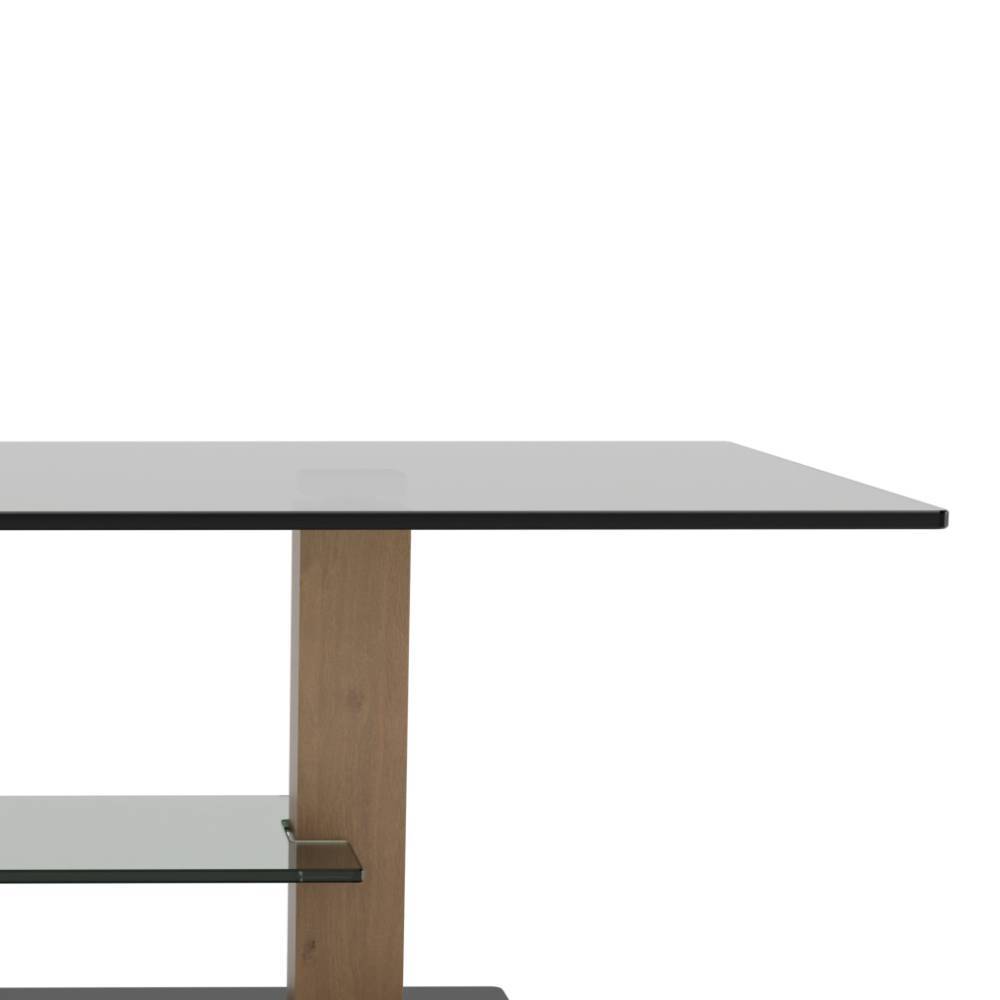 Wohnzimmer Rauchglastisch mit Höhenverstellung - Estravo