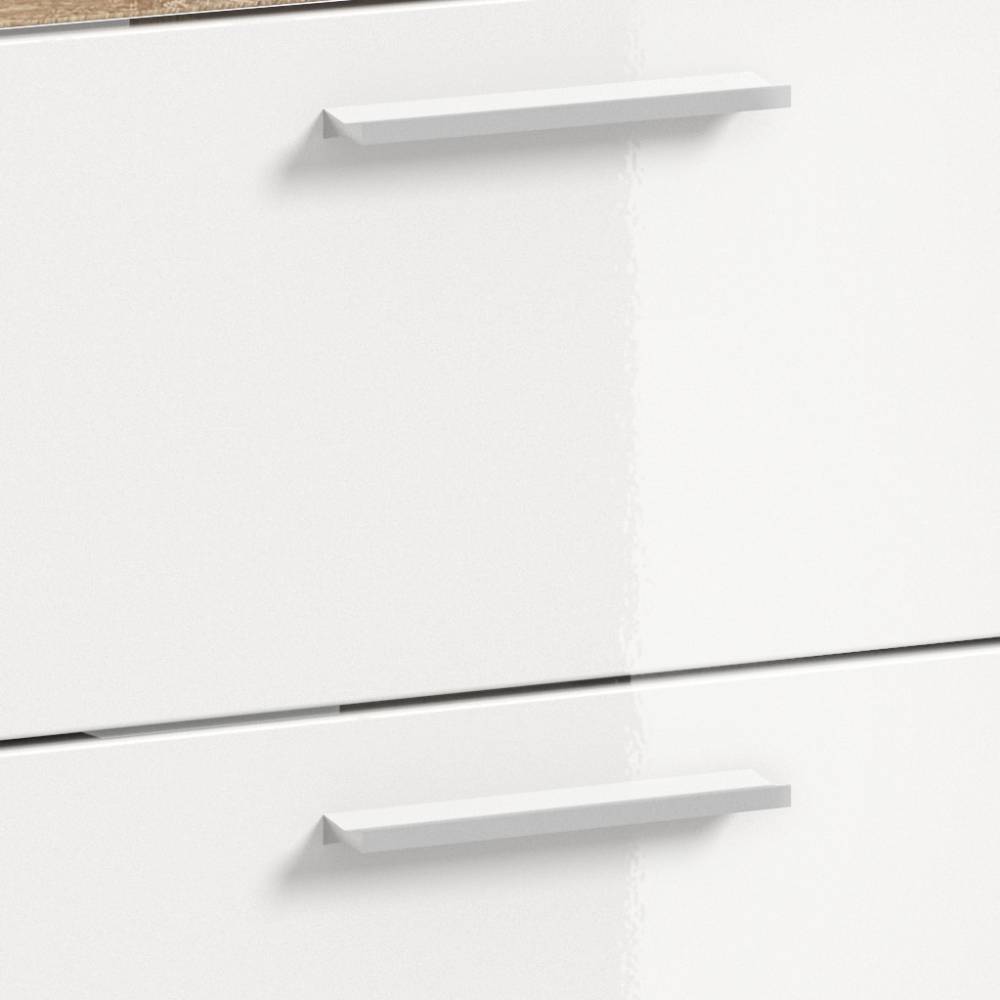Schubladen-Waschbeckenschrank in Weiß - Calbanyara