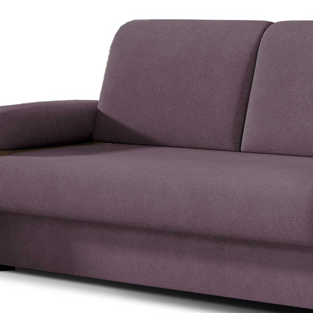 Federkern-Bettsofa in Mauve und Altrosa - Ayleen